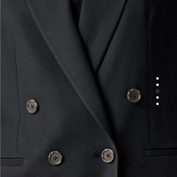 NWT J.Crew Navy Blue Relaxed Double-breasted Twill Blazer 00